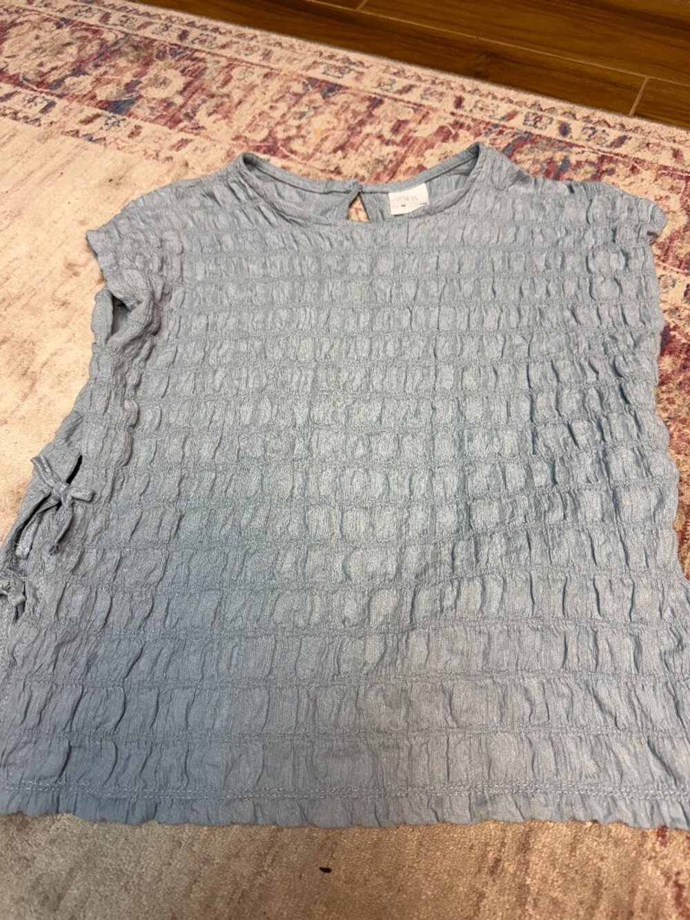 Zara Kids Girls Light Blue Sleeveless Top  Size 10 In Great Shape!